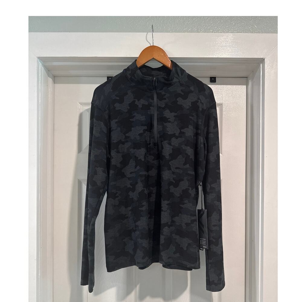 Kyodan Active 3/4 zip Black/Grey Camo Athletic Jacket Women's Size L
